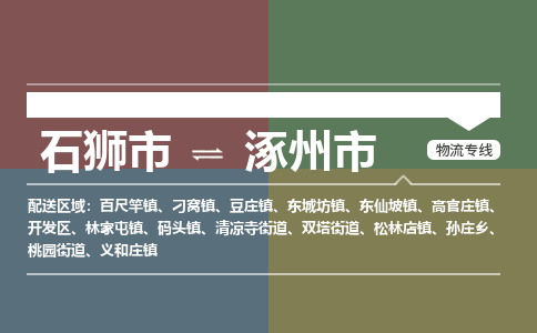 石狮到涿州物流公司专线 价格及优程物流的涿州专线详情