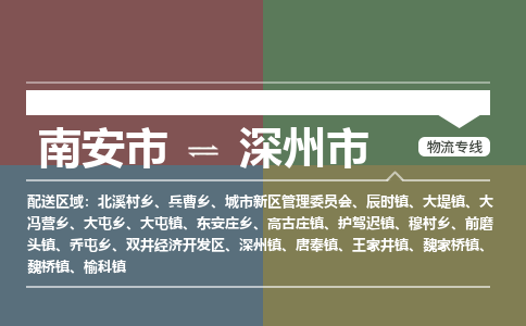 南安到深州物流专线公司