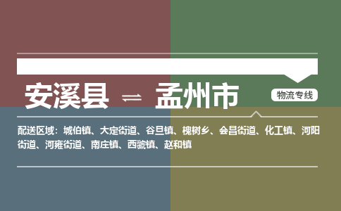安溪至孟州物流专线 安溪至孟州物流公司