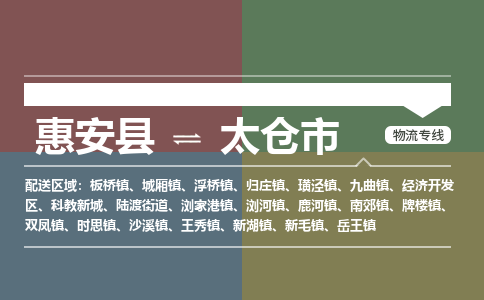 惠安至太仓物流专线 惠安至太仓物流公司