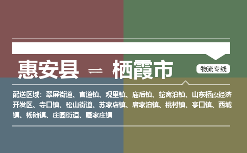 惠安县到栖霞市物流专线，集约化一站式货运模式