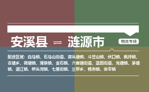 安溪至涟源物流专线 安溪至涟源物流公司