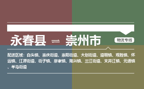 永春至崇州物流专线 永春至崇州物流公司