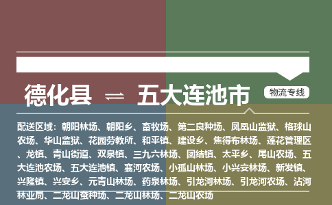 德化至五大连池物流专线 德化至五大连池物流公司
