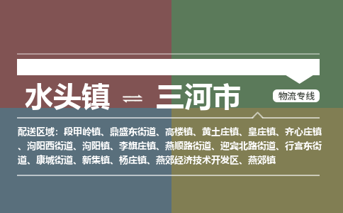 水头镇至三河市物流专线 水头镇至三河市物流公司