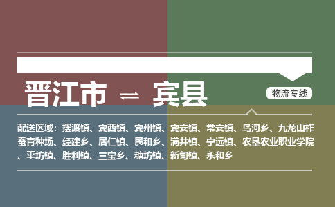 晋江市到宾县物流专线，集约化一站式货运模式