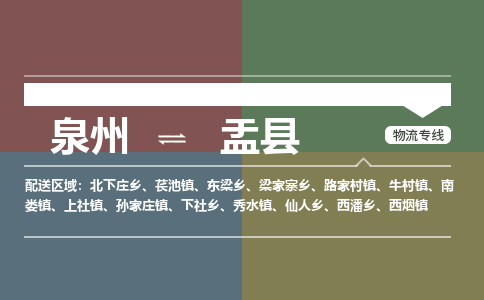 泉州至盂县物流专线 泉州至盂县物流公司