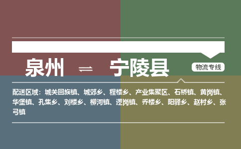 泉州至宁陵县物流专线 泉州至宁陵县物流公司