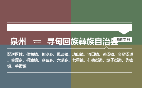 泉州至寻甸回族彝族自治县物流专线 泉州至寻甸回族彝族自治县物流公司