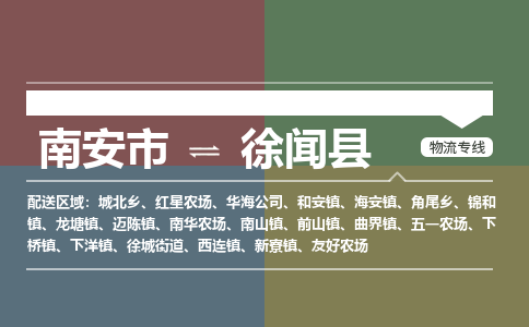 南安市到徐闻县物流专线，集约化一站式货运模式