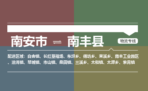 南安市至南丰县物流专线 南安市至南丰县物流公司