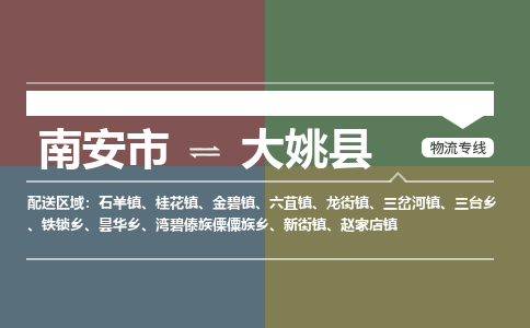 南安市至大姚县物流专线 南安市至大姚县物流公司