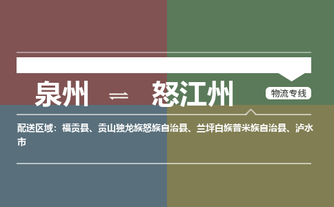 优程物流提供泉州到怒江州物流专线 集约化一站式服务
