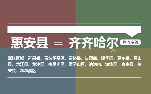 惠安县至齐齐哈尔物流搬家公司 惠安县至齐齐哈尔物流行李托运