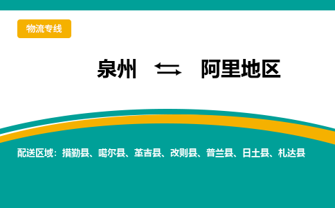 物流时效和价格参考 泉州至阿里地区点到点物流专线