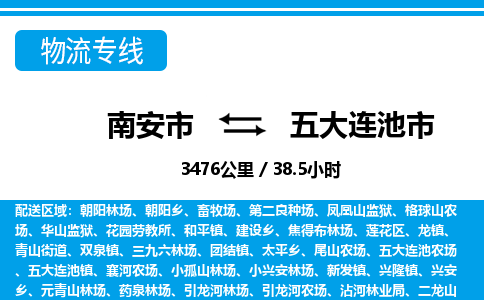 南安市到五大连池市物流专线，集约化一站式货运模式