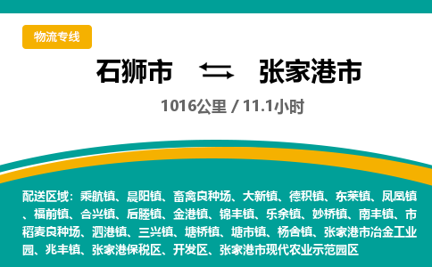 石狮市到张家港市物流专线，集约化一站式货运模式