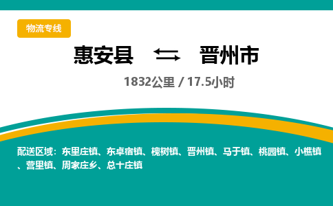 惠安县到晋州市物流专线,集约化一站式货运模式 惠安县到晋州市物流专线,集约化一站式货运模式