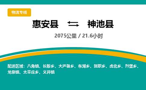 惠安县到神池县物流专线，集约化一站式货运模式