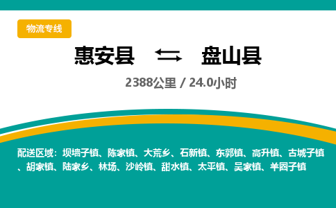 惠安县到盘山县物流专线，集约化一站式货运模式
