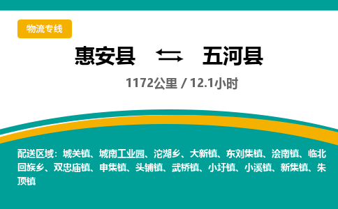 惠安县到五河县物流专线，集约化一站式货运模式