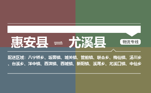 惠安县到尤溪县物流专线，集约化一站式货运模式
