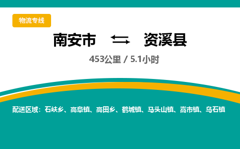 南安市到资溪县物流专线，集约化一站式货运模式